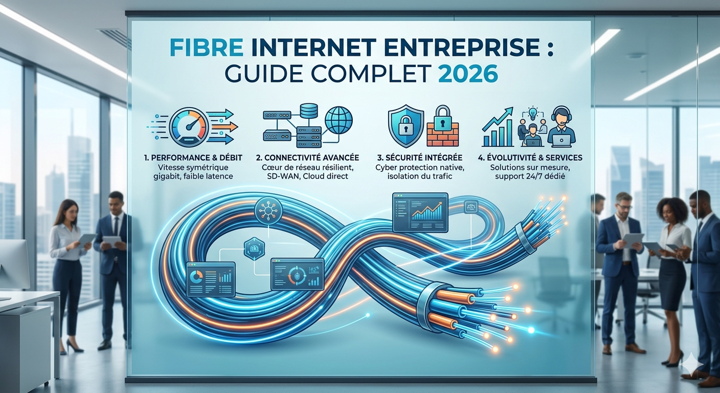 Fibre internet entreprise : guide complet 2026